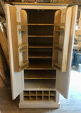 ^Kitchen Larder Pantry with 10 Bottle Wine Rack and Spice Racks (40 cm or 50 cm deep) 75 cm wide