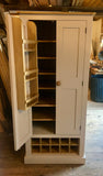 ^Kitchen Larder Pantry with 10 Bottle Wine Rack and Spice Racks (40 cm or 50 cm deep) 75 cm wide