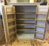 12c. ^122 cm High - Low Larder Pantry Storage Cupboard with Spice Rack (40 cm deep) 📢 ADD TO CART to UNLOCK TODAYS DEAL