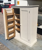 12c. ^122 cm High - Low Larder Pantry Storage Cupboard with Spice Rack (40 cm deep) 📢 ADD TO CART to UNLOCK TODAYS DEAL