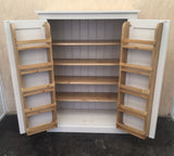 12c. ^122 cm High - Low Larder Pantry Storage Cupboard with Spice Rack (40 cm deep) 📢 ADD TO CART to UNLOCK TODAYS DEAL