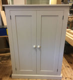 ^Shaker Style Low 2 Door Hallway Shoe Cupboard - to match our Tall Hall Cupboard (40 cm deep)