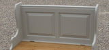 ^4' Wide Monks Bench Settle Pew Solid Pine 2 Panel with Under Seat Storage