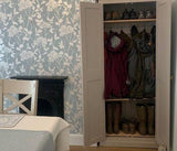 ^2 door Hallway, Utility, Cloak Room Storage Cupboard with Coat Hooks and 3 Shelves with EXTRA STORAGE TOP BOX (35 cm deep)