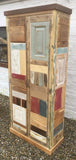 z**IN STOCK**BESPOKE Kitchen Larder Pantry Cupboard with Spice Racks, Reclaimed Timber ONE ONLY