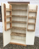 z**IN STOCK**BESPOKE Kitchen Larder Pantry Cupboard with Spice Racks, Reclaimed Timber ONE ONLY
