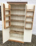z**IN STOCK**BESPOKE Kitchen Larder Pantry Cupboard with Spice Racks, Reclaimed Timber ONE ONLY