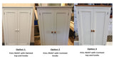 ^2 Door over 2 Door Toys, Crafts, Kitchen Larder Pantry Storage Cupboard (40 cm deep)