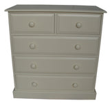 *Solid Pine 2 over 3 Chest of Drawers - 36" wide