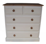 *Solid Pine 4 Drawers next to 4 Drawers DOUBLE Chest of Drawers - 54" wide