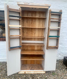z**IN STOCK**BESPOKE Unique Kitchen Larder Pantry Cupboard with Spice Racks, Reclaimed Timber ONE ONLY