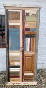 z**IN STOCK**BESPOKE Unique Kitchen Larder Pantry Cupboard with Spice Racks, Reclaimed Timber ONE ONLY