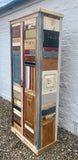 z**IN STOCK**BESPOKE Unique Kitchen Larder Pantry Cupboard with Spice Racks, Reclaimed Timber ONE ONLY