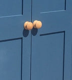 ^Larder Pantry Kitchen Utility Cupboard with Spice Racks (40 cm or 50 cm deep) 2 Door over 2 Door Storage