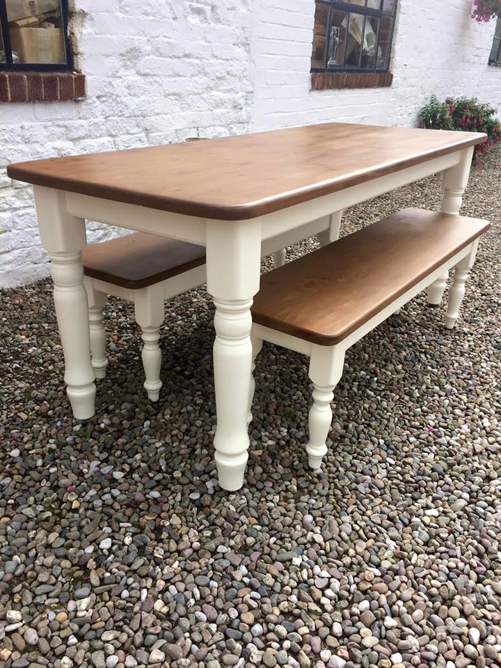 ^BENCH for Kitchen/Dining Room – Cheshire Pine and Oak
