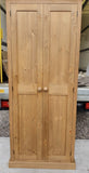 ^2 door Hallway, Utility, Cloak Room Storage Cupboard with Coat Hooks and 3 Shelves with EXTRA STORAGE TOP BOX (35 cm deep)