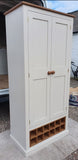*Kitchen Larder Pantry with 12 Bottle Wine Rack and Spice Racks (40 cm or 50 cm deep) 90 cm WIDE