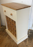 **Wine Rack with Drawer - 16 Bottle Holder - Painted