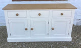 ^3 Door 3 Drawer Open Top Dresser - Available 4' or 5' wide