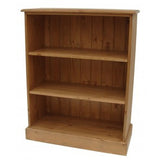 ^Solid Pine Low Bookcase - 36" High with Adjustable Shelves