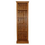 *Solid Pine Tall Bookcase - 78" High with Adjustable Shelves