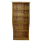 *Solid Pine Tall Bookcase - 78" High with Adjustable Shelves