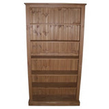 *Solid Pine Tall Bookcase - 78" High with Adjustable Shelves