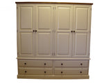 ^4 Door 4 Drawer Wardrobe