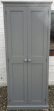 *2 Door Entrance Hall Cloak Room Cupboard with Hooks and Shelves
