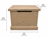 *Blanket Box - Childs Solid Pine Toy Box (Small)