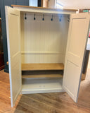 Medium Height Hall & Shoe Cupboard 150 cm high with Hooks and Shelves 2 door - 15a.(35 cm deep) 📢 ADD TO CART to UNLOCK TODAYS DEAL