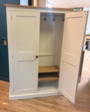 Medium Height Hall & Shoe Cupboard 150 cm high with Hooks and Shelves 2 door - 15a.(35 cm deep) 📢 ADD TO CART to UNLOCK TODAYS DEAL