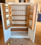 Medium Height Storage Cupboard 150 cm high - Optional Spice Rack 15c. (40 cm deep) 📢 ADD TO CART to UNLOCK TODAYS DEAL