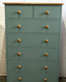 Chest of Drawers Solid Wood 2 over 5 (or 6 full width) - 36" wide