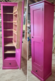 Larder Pantry Cupboard with Spice Rack & Drawer - Narrow 1 Door - (40 cm Deep)