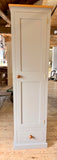 Larder Pantry Cupboard with Spice Rack & Drawer - Narrow 1 Door - (40 cm Deep)