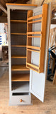 Larder Pantry Cupboard with Spice Rack & Drawer - Narrow 1 Door - (40 cm Deep)