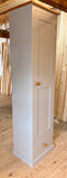 Larder Pantry Cupboard with Spice Rack & Drawer - Narrow 1 Door - (40 cm Deep)