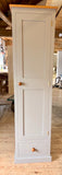 Larder Pantry Cupboard with Spice Rack & Drawer - Narrow 1 Door - (40 cm Deep)