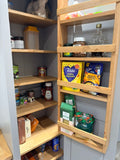 Larder Pantry Cupboard with Spice Rack & Drawer - Narrow 1 Door - (40 cm Deep)