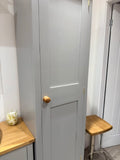 Larder Pantry Cupboard with Spice Rack & Drawer - Narrow 1 Door - (40 cm Deep)