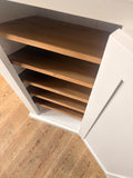 *Shaker Style Low NARROW 1 Door Hallway Shoe Cupboard - to match our Tall Hall Cupboard (35 cm deep) *NEW PRODUCT*