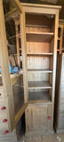 ^1 Door Glazed over 1 Solid Door Display Cabinet