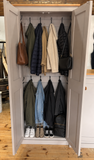 Entrance Hall Cloak Room 2 Door Cupboard with Hooks and Shelves 📢 Add to your CART to reveal the LOWEST price.