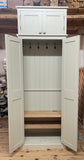 ^Hallway, Utility, Cloak Room Cupboard with Hooks and Shelves and Extra Top Box Storage (35 cm or 40 cm deep) ALL SIZE VARIATIONS