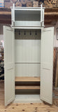 ^Hallway, Utility, Cloak Room Cupboard with Hooks and Shelves and Extra Top Box Storage (35 cm or 40 cm deep) ALL SIZE VARIATIONS