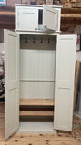 ^Hallway, Utility, Cloak Room Cupboard with Hooks and Shelves and Extra Top Box Storage (35 cm or 40 cm deep) ALL SIZE VARIATIONS