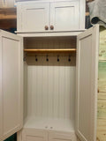^2 door over 2 door Hallway, Utility, Cloak Room Storage Cupboard with Coat Hooks and Lower Shoe Cupboard (40 cm deep) with TOP BOX