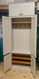 ^2 door over 2 door Hallway, Utility, Cloak Room Storage Cupboard with Coat Hooks and Lower Shoe Cupboard (40 cm deep) with TOP BOX