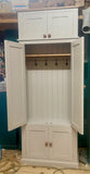 ^2 door over 2 door Hallway, Utility, Cloak Room Storage Cupboard with Coat Hooks and Lower Shoe Cupboard (40 cm deep) with TOP BOX